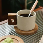 Modernist Ceramic Wooden Pallet Mug — alternate angle view