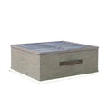 Modern Gray Linen Storage Container — size and scale reference