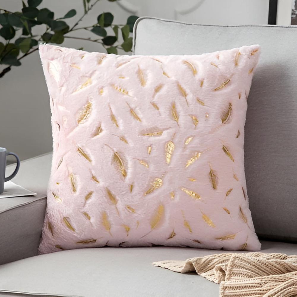 Golden Leaf Velvet Cushion Covers — product feature detail