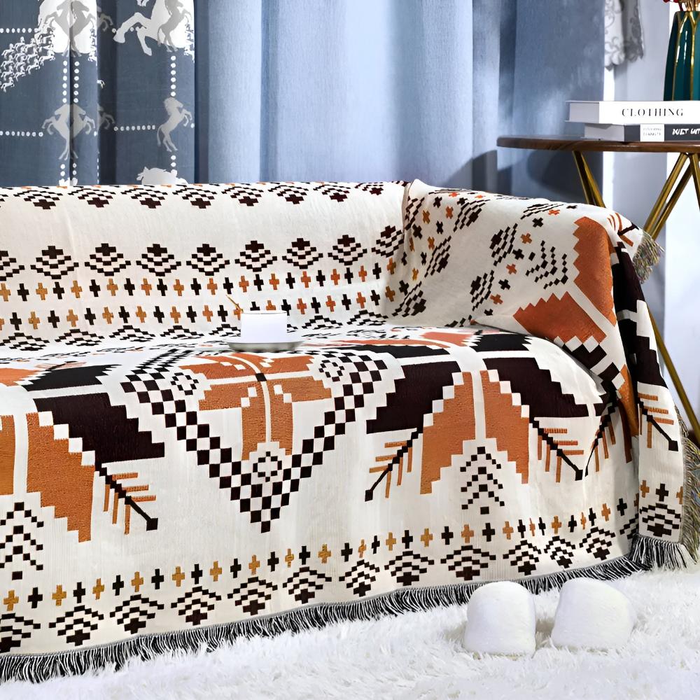 Moroccan Boho Pattern Picnic Mat — alternate angle view