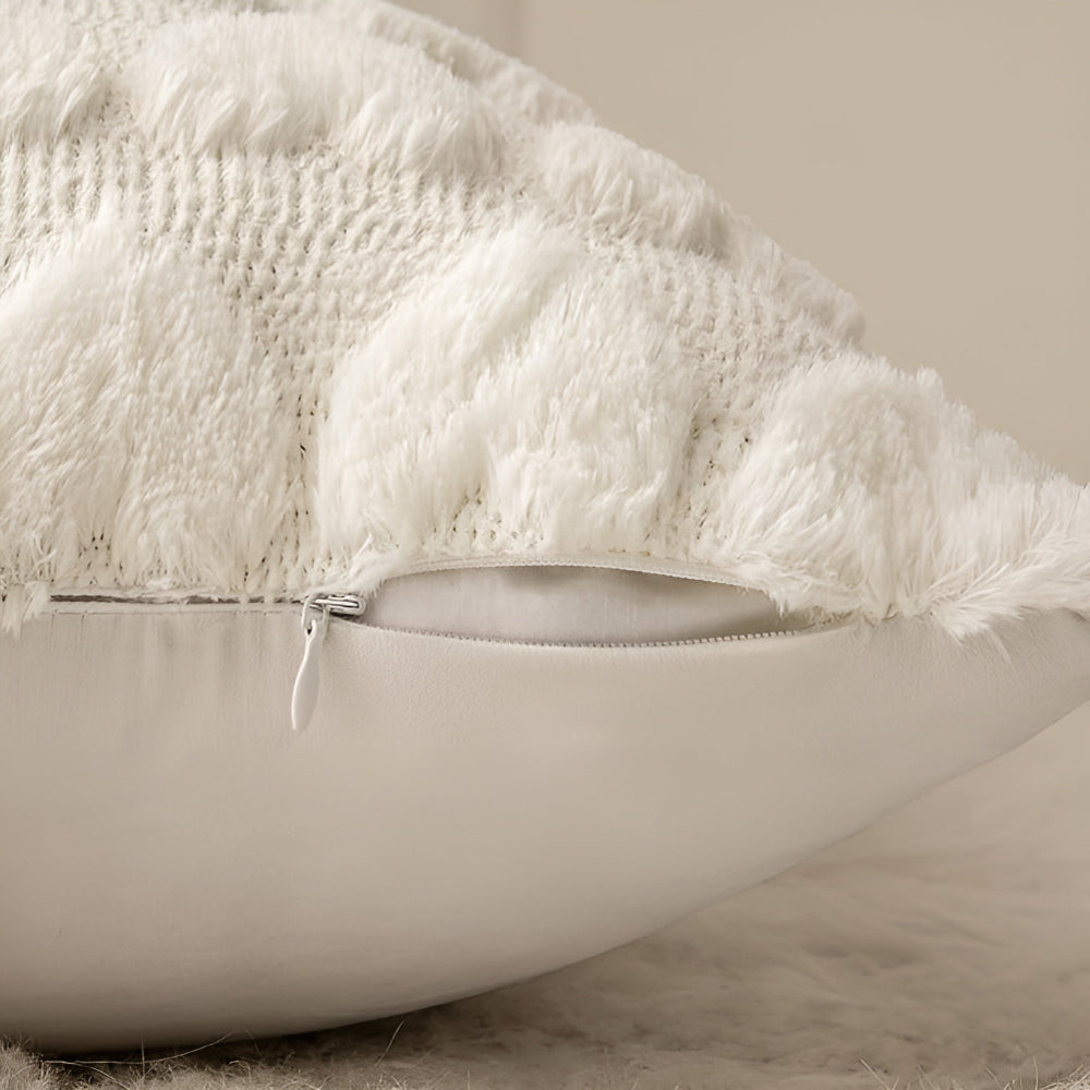 Plush Heart Cushion Cover — product in use