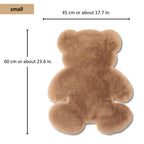 Fluffy Charm Teddy Bear Rug — alternate angle view
