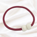 Magnetic Pearl Curtain Tie Back | 2pcs Set — material texture close-up