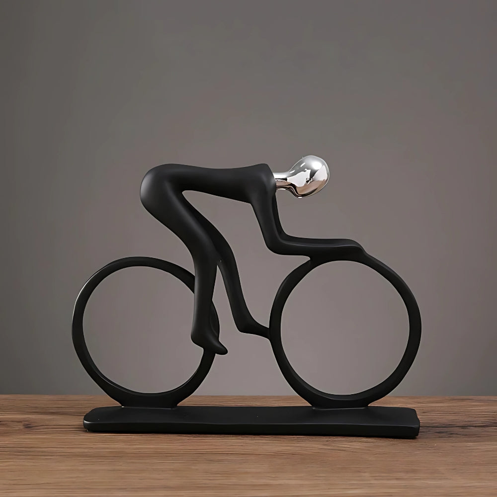 Momentum Nordic Cyclist Sculpture — alternate angle view