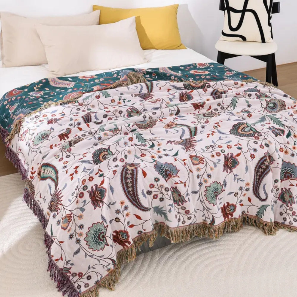 Liora Vintage Reversible Soft Blanket — additional view