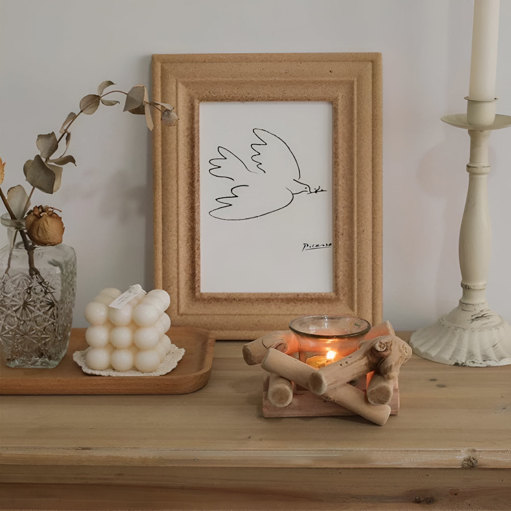 Driftwood Haven Candle Holder — product feature detail