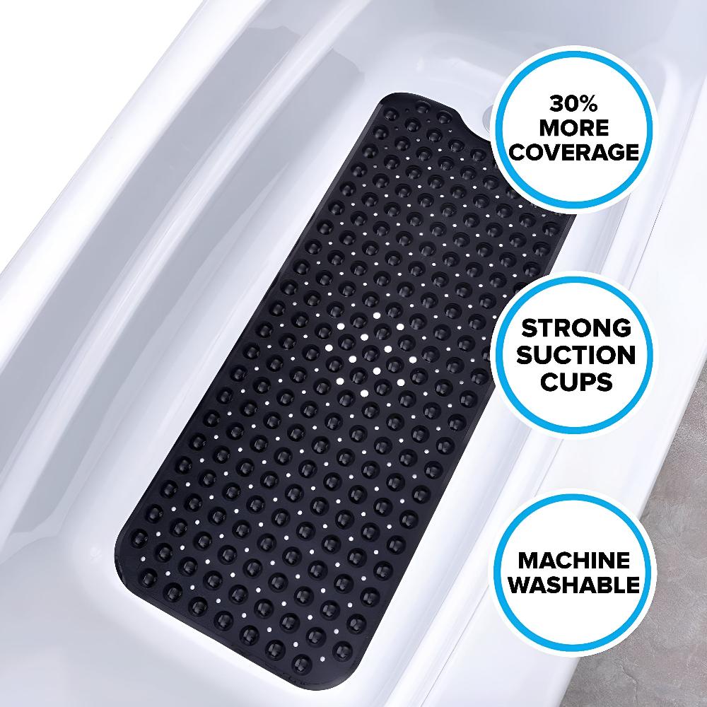 Max Grip Bathtub Mat | Non-Slip & Easy to Clean — size and scale reference