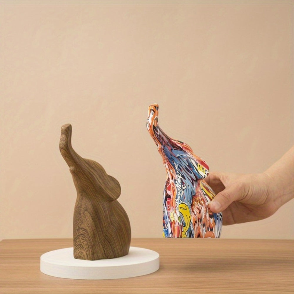 Graffiti Elephant Resin Figurine — main product photo