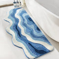Seaside Ocean Waves Non-Slip Bathroom Mat — main product photo