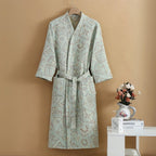 Plush Cotton Jacquard Bathrobe — main product photo