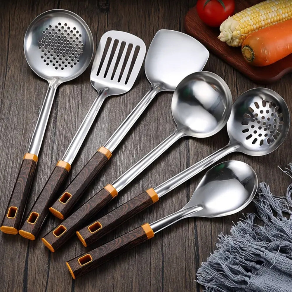 Wood Grain Stainless Steel Utensils — main product photo