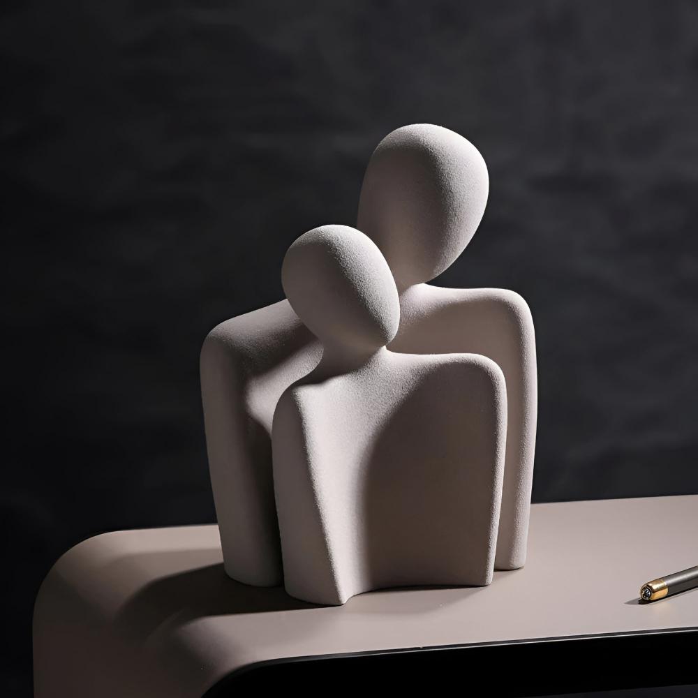 Romantic Couple Ceramic Sculpture — additional view