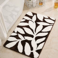 Zyphire Leaf Pattern Bath Mat — material texture close-up