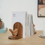 Sparrow Bird Wooden Multi-Use Bookends — additional view