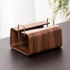 Wooden Brass Tissue Holder — size and scale reference
