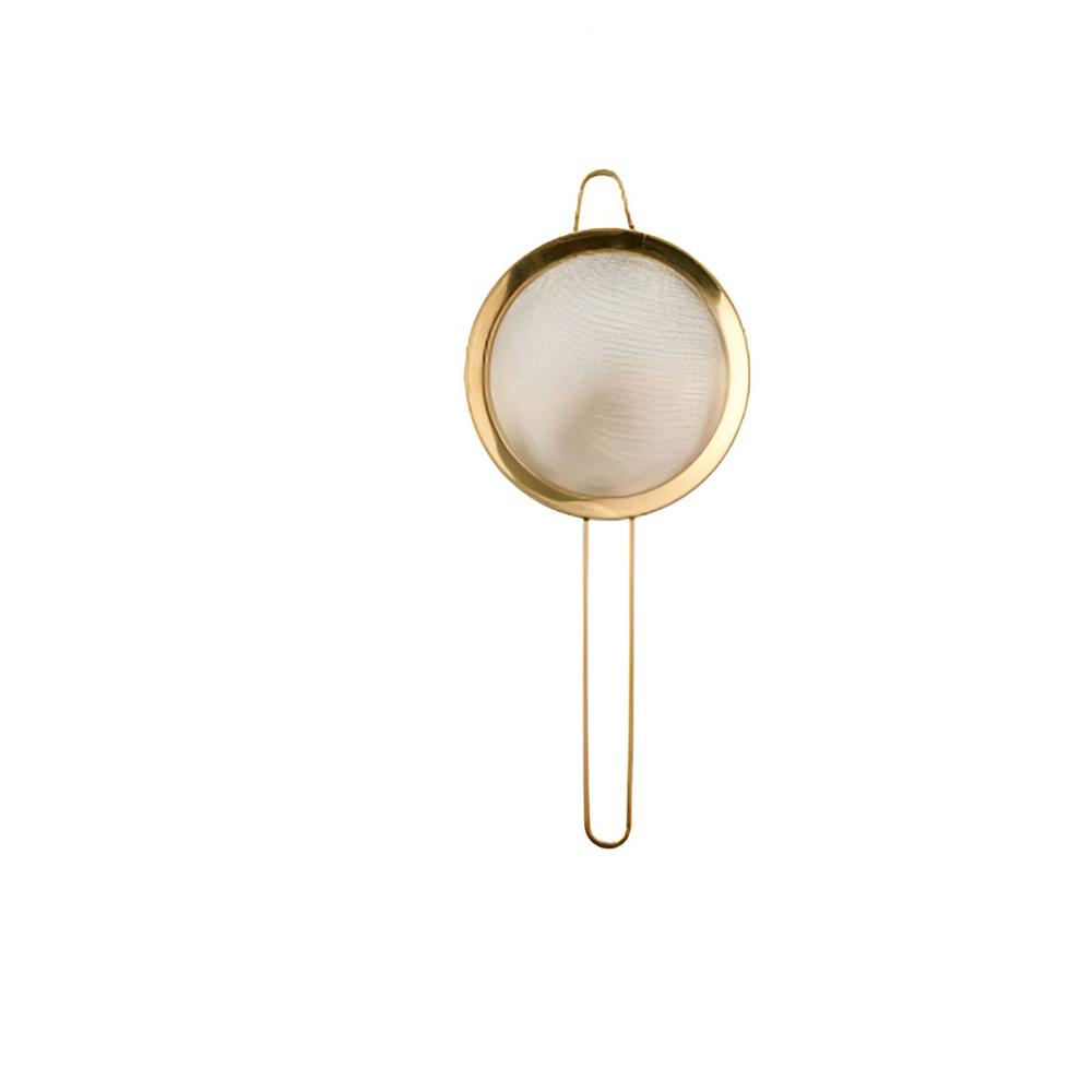 Gold Fine Mesh Strainer — alternate angle view