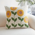 Elegant Plant Patterned Cushion Cover — main product photo