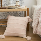 Nordic Knitted Tassel Cushion — lifestyle shot