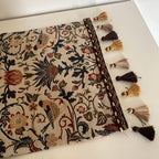 Vintage Floral & Bird Jacquard Table Runner — product feature detail