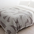 Snuggle Maze Knit Blanket — alternate angle view