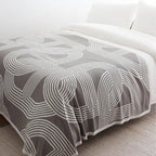 Snuggle Maze Knit Blanket — alternate angle view