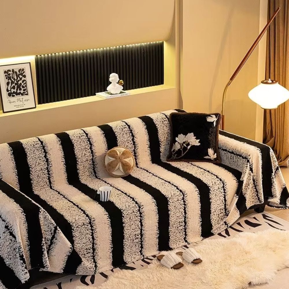 Striped Haven Sofa Cover — product close-up