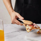 Heritage Wood & Steel Tongs | Set of 2 — product feature detail