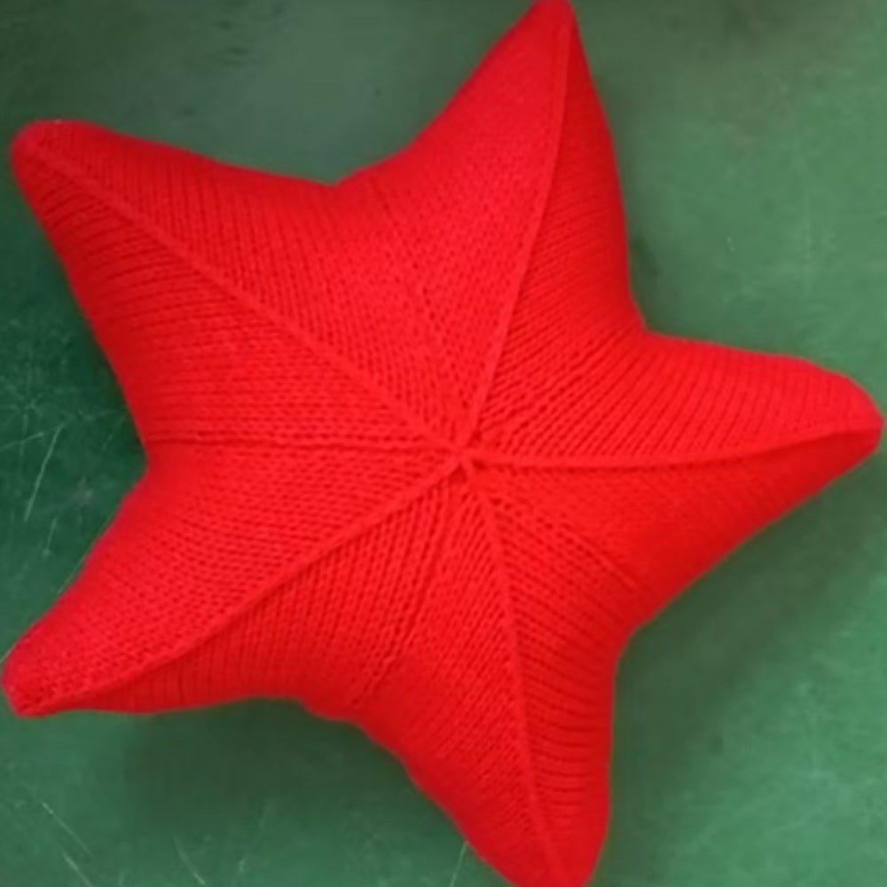 Starfish Hand-Knitted Cushion — additional view