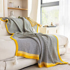 Golden Chevron Luxe Blanket — product feature detail