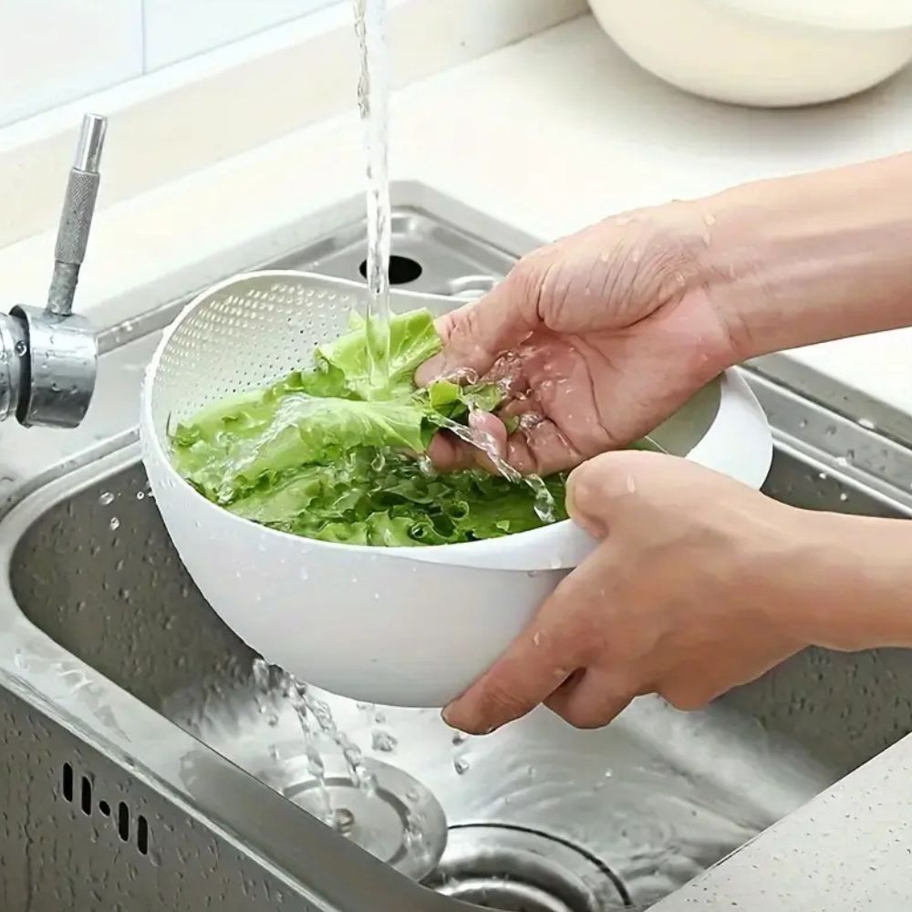 Terra Flow Wash & Drain Colander — main product photo