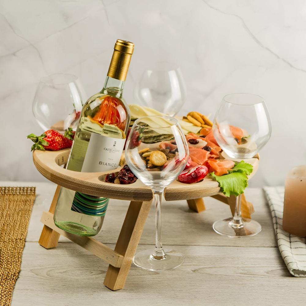 Foldaway Feast Picnic Table — material texture close-up