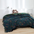 Vibrant Begonia Fruit Tassel Blanket — alternate angle view