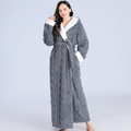 Plush Long Hooded Robe — alternate angle view