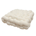 Plush Woven Knot Boucle Cushion — product feature detail