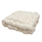 Plush Woven Knot Boucle Cushion — product feature detail