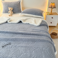 Fluffy Sherpa Shell Blanket — lifestyle shot