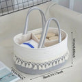 Lace Trim Baby Caddy Organiser — alternate angle view