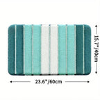 Lumiére Striped Absorbent Bath Mat — product feature detail