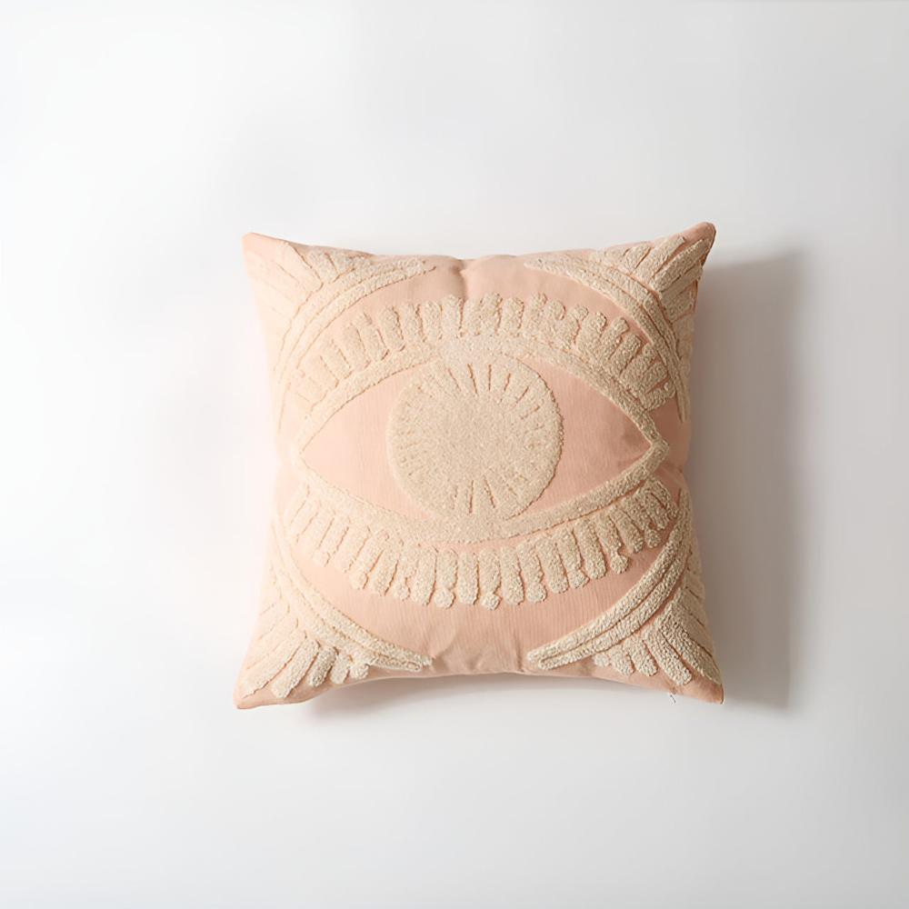 Boho Eye Embroidered Cushion Cover — product feature detail