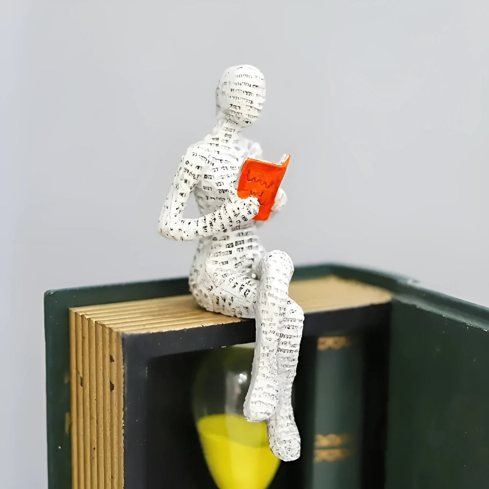 Woman Reading Shelf Decoration — alternate angle view