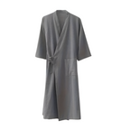 Minimalist Unisex Kimono Bath Robe — product in use