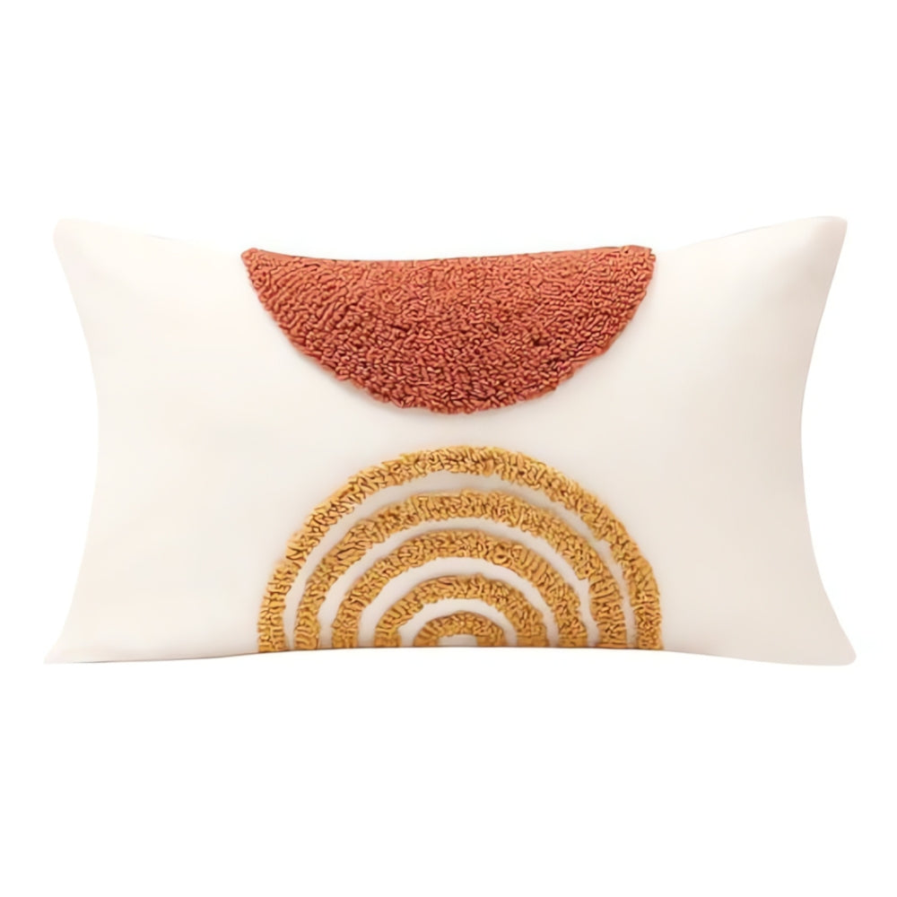 Eden Geometric Embroidery Cushion Cover — alternate angle view