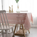 Elegant Cotton Linen Tablecloth — alternate angle view