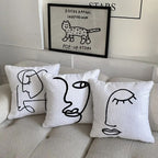 Abstract Face Artistic Cushion Cover — main product photo
