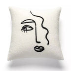 Abstract Face Artistic Cushion Cover — alternate angle view