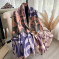 Abstract Retro Fringe Soft Shawl — lifestyle shot