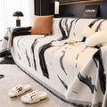Abstract Brushstroke Chenille Sofa Cover — main product photo