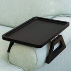 Adjustable Bamboo Clip-On Arm Tray Table — product feature detail