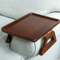 Adjustable Bamboo Clip-On Arm Tray Table — size and scale reference