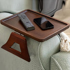 Adjustable Bamboo Clip-On Arm Tray Table — main product photo